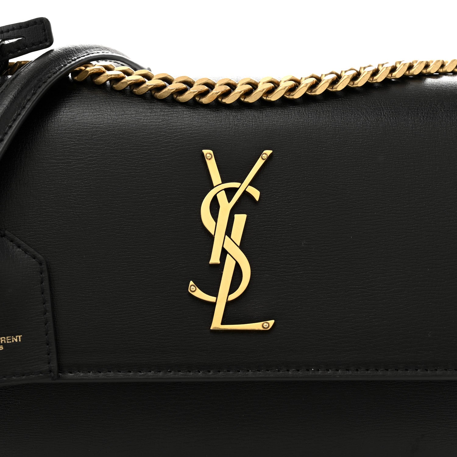 Saint Laurent Calfskin Medium Monogram Sunset Black 8 of 10