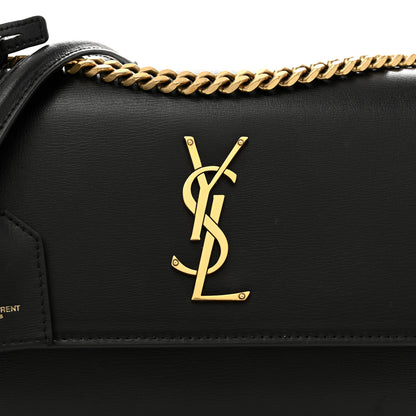 Saint Laurent Calfskin Medium Monogram Sunset Black 8 of 10