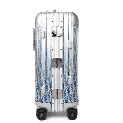 Christian Dior X RIMOWA Aluminum Gradient Cabin Luggage Blue Multi 6 of 12