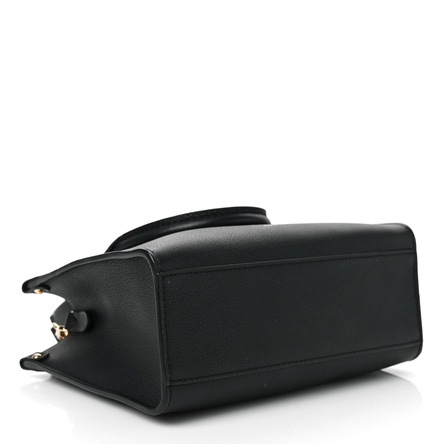 Louis Vuitton Calfskin Lock & Go Tote Black 4 of 9