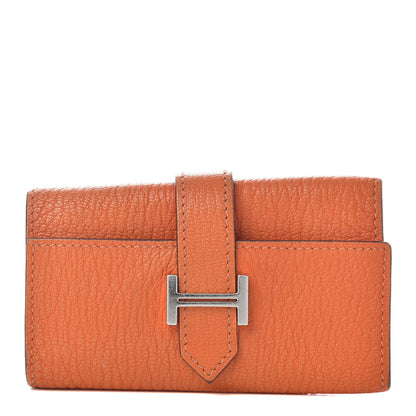 Hermes Chevre Mysore Bearn Multicles 6 Key Holder Orange 1 of 6