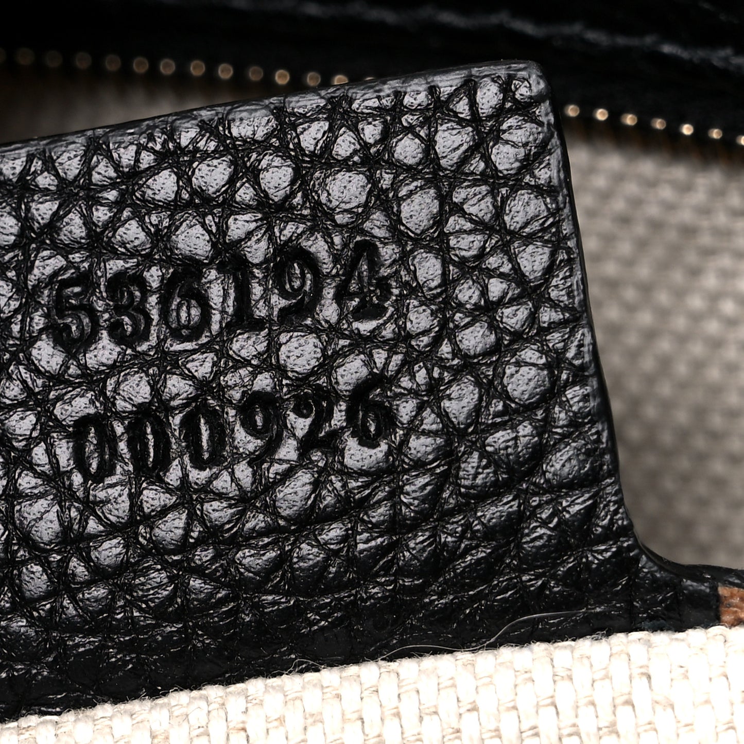 Pebbled Calfskin Large Soho Hobo Black
