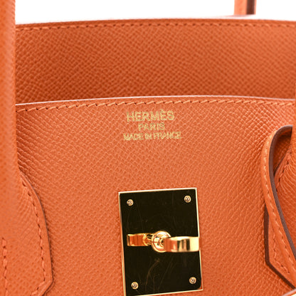 Hermes Epsom Birkin 35 Orange 5 of 13