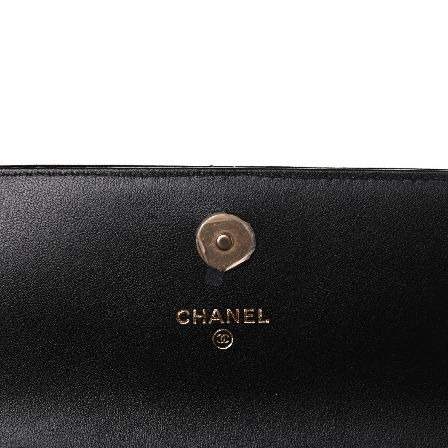 Chanel Lambskin Quilted Chanel 19 Flap Clutch Black 6 of 14