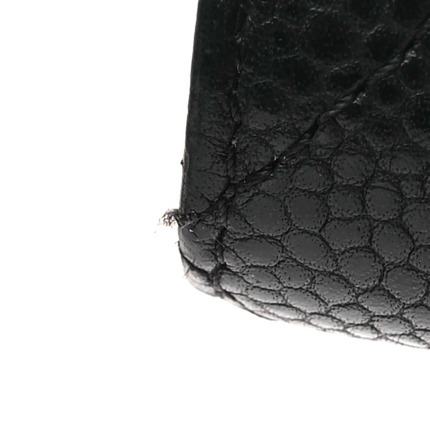 Caviar Quilted Classic 4 Key Holder Wallet Black