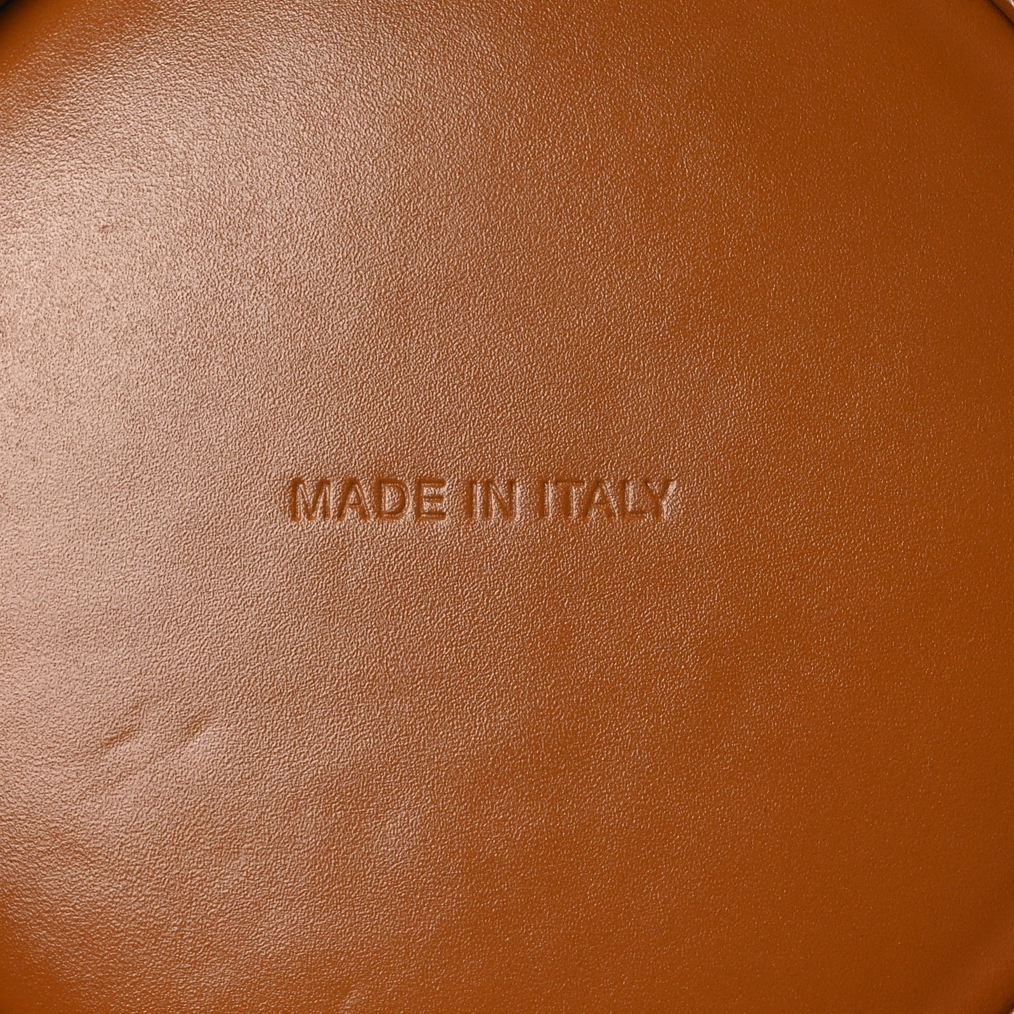 Calfskin The Curve Small Shoulder Bag Tan