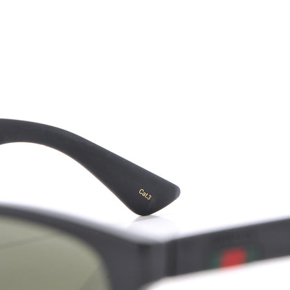 Gucci Web Square Frame GG0008S Sunglasses Black 7 of 8