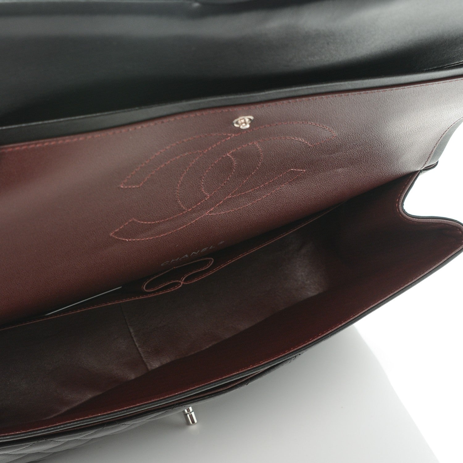 Chanel Lambskin Quilted Maxi Double Flap Black 5 of 8