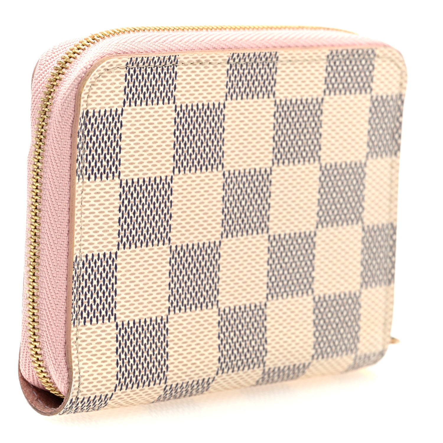 Louis Vuitton Damier Azur Zippy Coin Purse Rose Ballerine 3 of 6