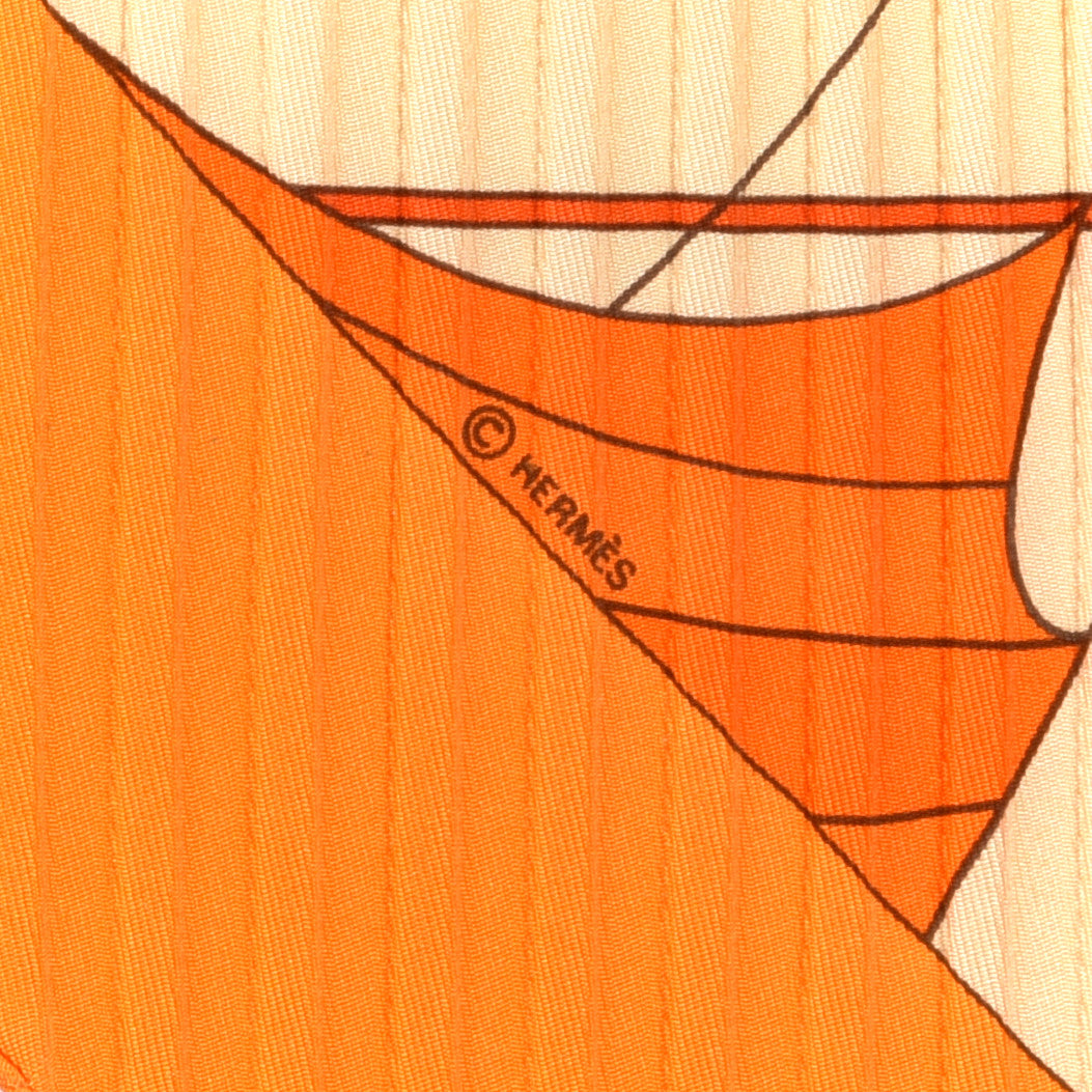 Hermes Silk Plisse Les Folies du Ciel II Scarf 90 4 of 5