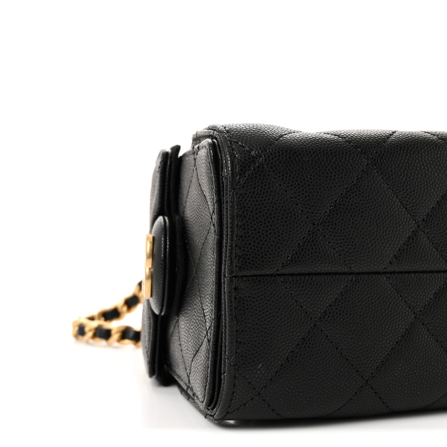 Caviar Quilted Mini Chanel 25 Handbag Black