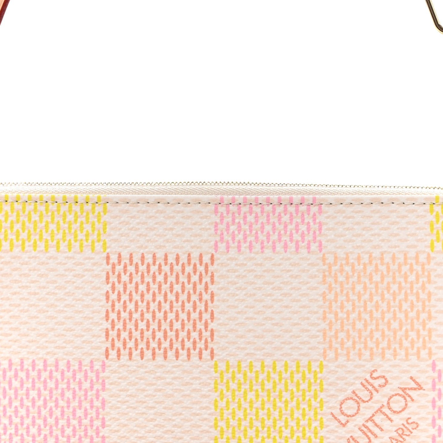 Louis Vuitton Damier Pochette Accessories NM Peach Pink 8 of 10