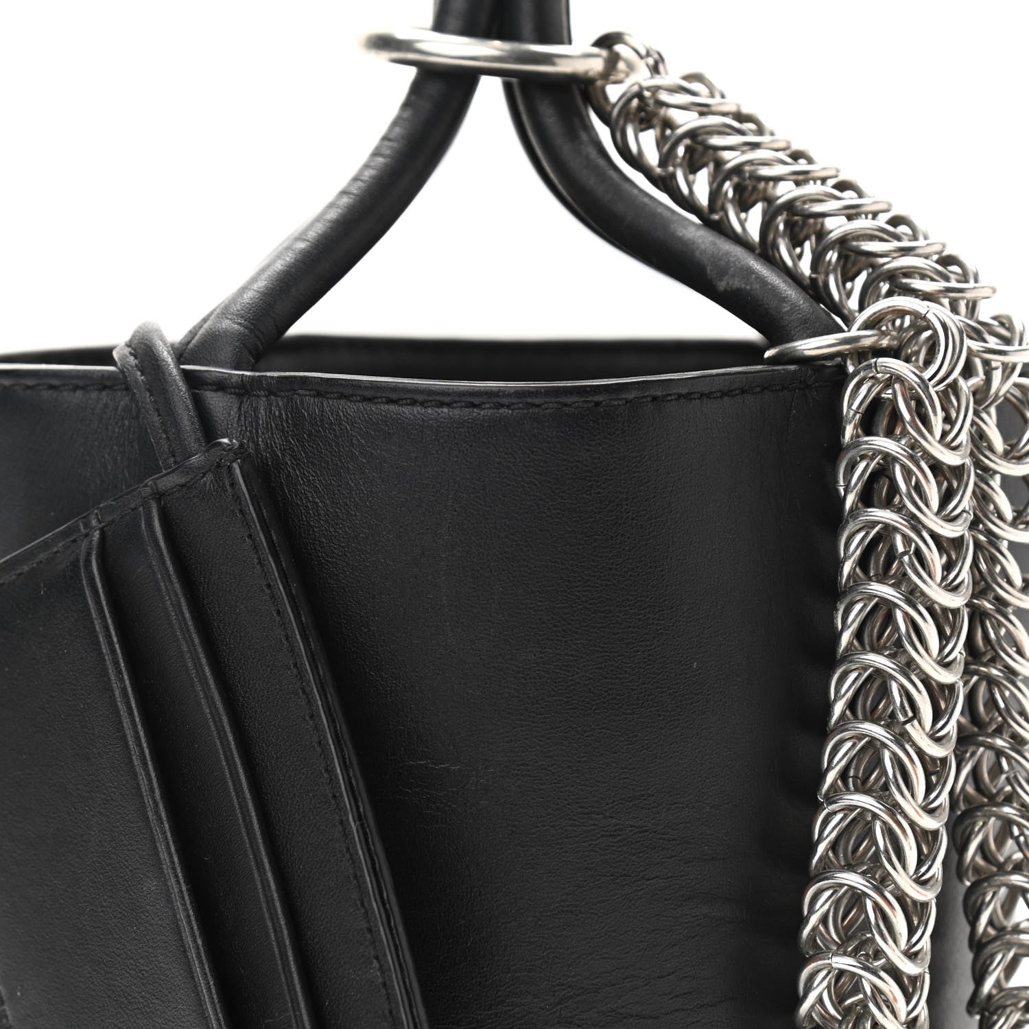 Alexander Wang Smooth Calfskin Roxy Bucket Bag Black 7 of 11