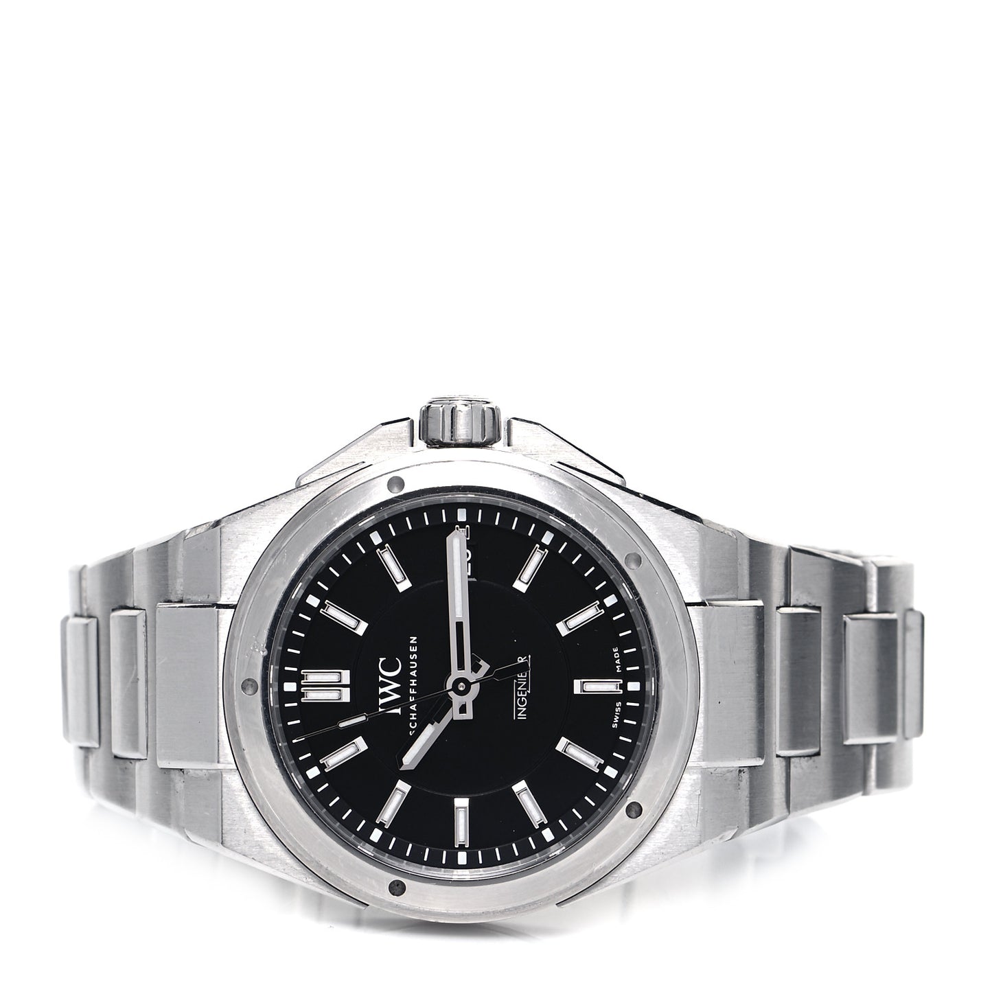 Stainless Steel 40mm Ingenieur Automatic Watch Black IW323902