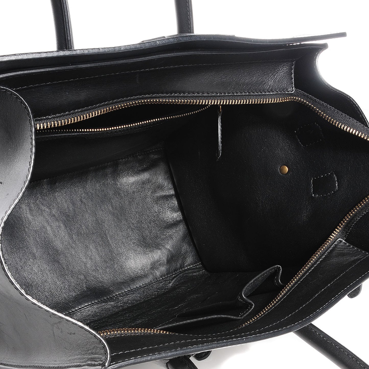 Linen Leopard Printed Mini Luggage Black