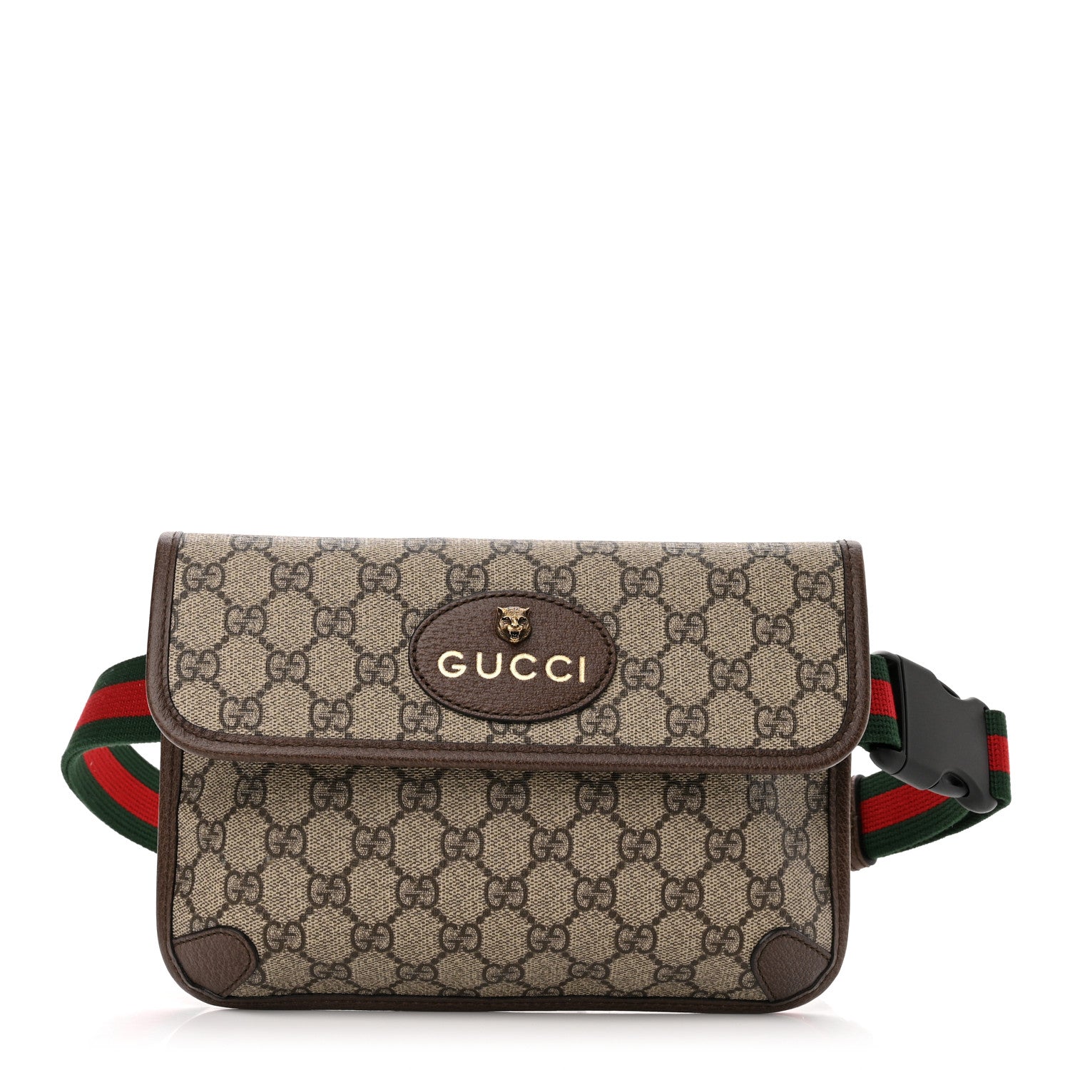 Gucci GG Supreme Monogram Neo Vintage Web Belt Bag Brown 1 of 11