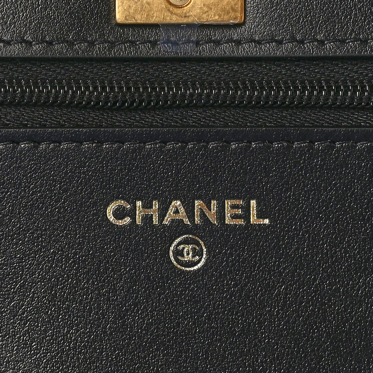 Chanel Pearly Caviar Quilted Fit For You Wallet On Chain WOC Black 6 of 9