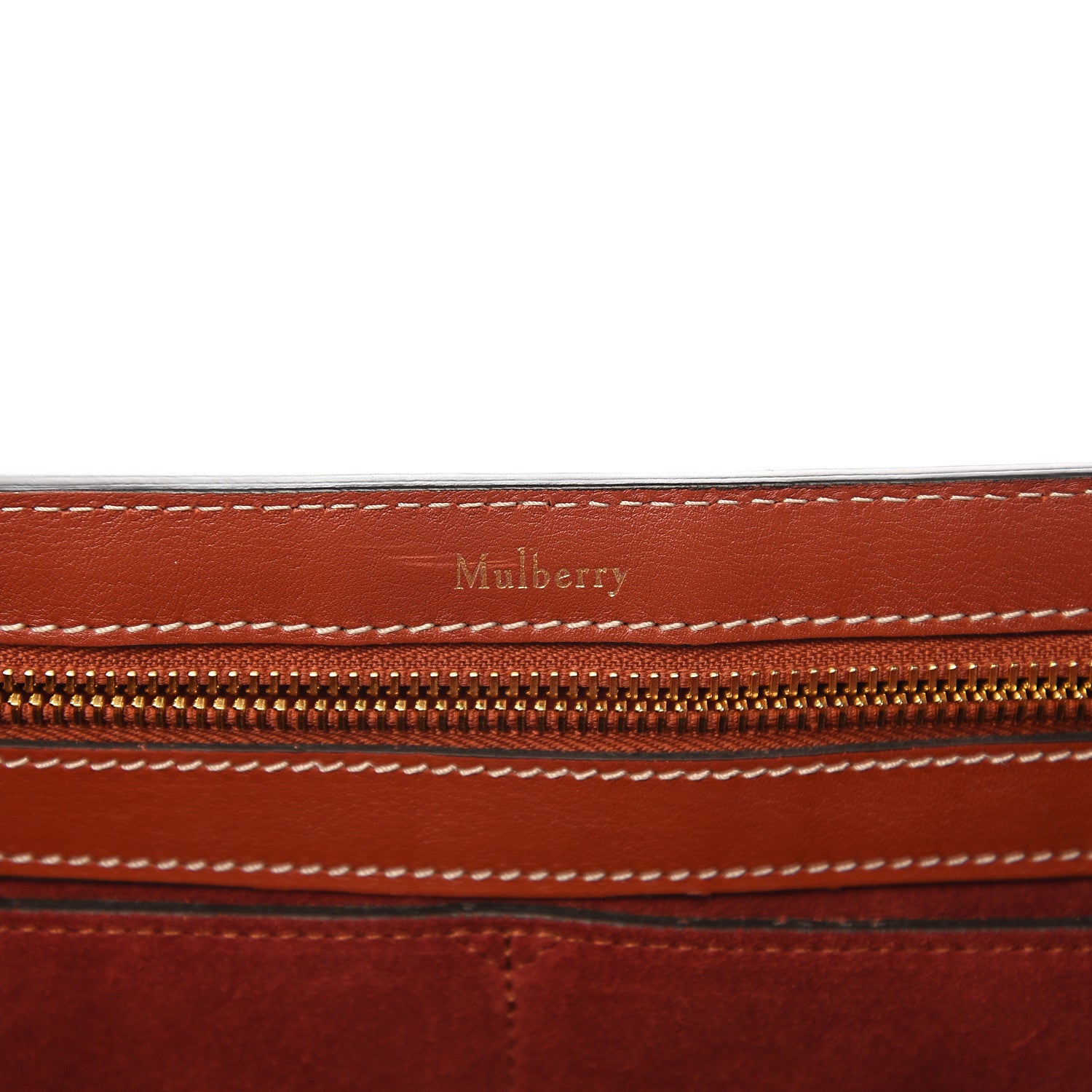 Mulberry Silky Calfskin New Bayswater Rust 5 of 10
