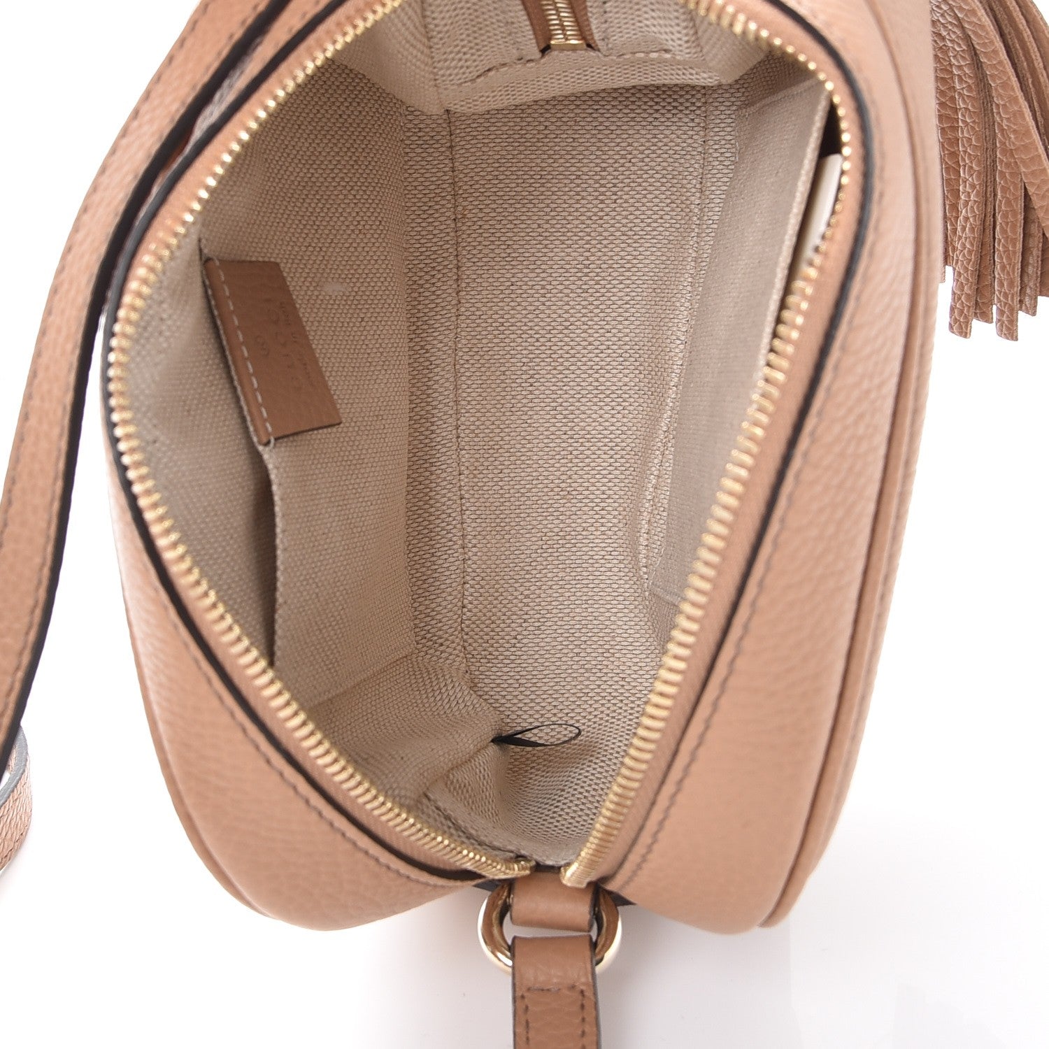 Gucci Pebbled Calfskin Small Soho Disco Bag Camelia 5 of 8