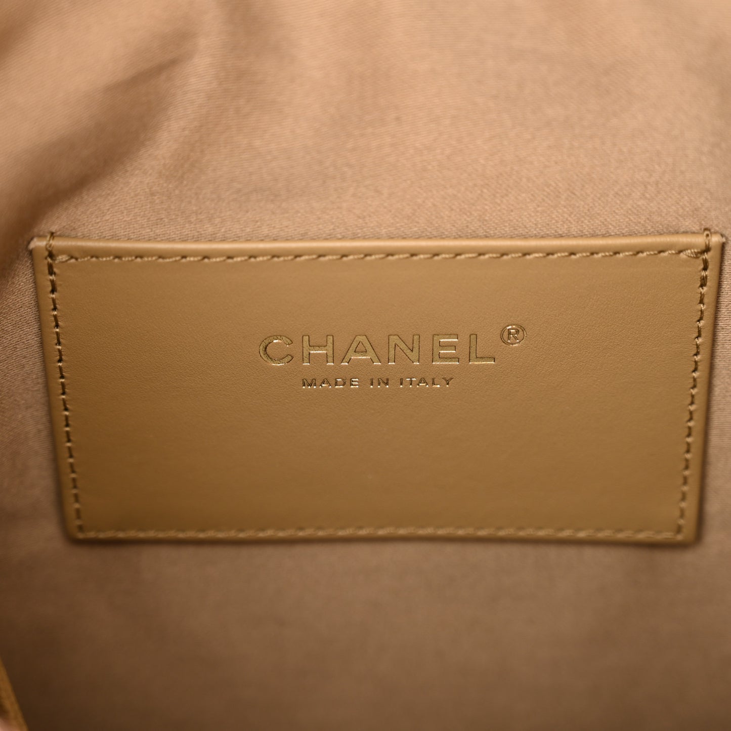 Caviar Quilted Medium Chanel 25 Handbag Dark Beige
