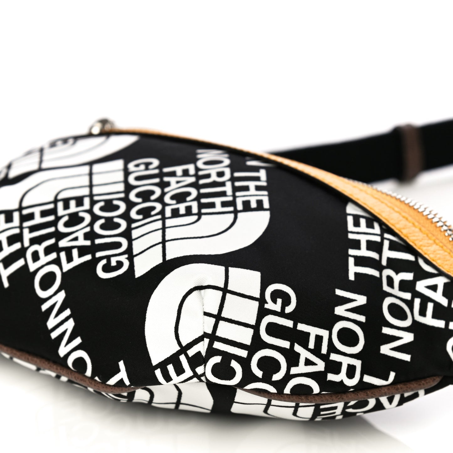 X THE NORTH FACE Econyl Nylon Belt Bag Black Ivory Crop