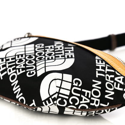 Gucci X THE NORTH FACE Econyl Nylon Belt Bag Black Ivory Crop 10 of 11