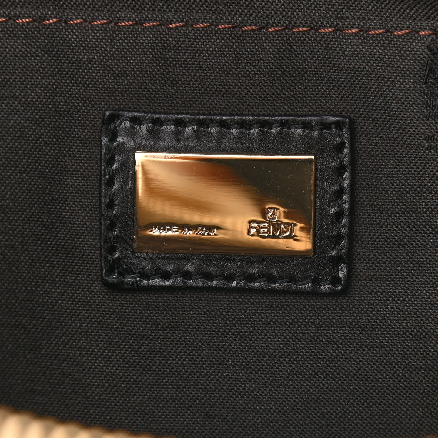 Zucchino Velvet Vitello Small Shoulder Bag Mogano Panna Black