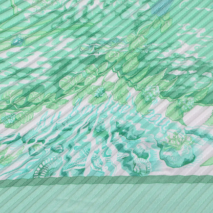 Hermes Silk Plisse Au Bord de L'Eau Scarf 90 3 of 7