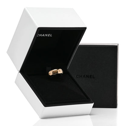 Chanel 18K Yellow Gold Small Coco Crush Ring 53 6.5 6 of 6