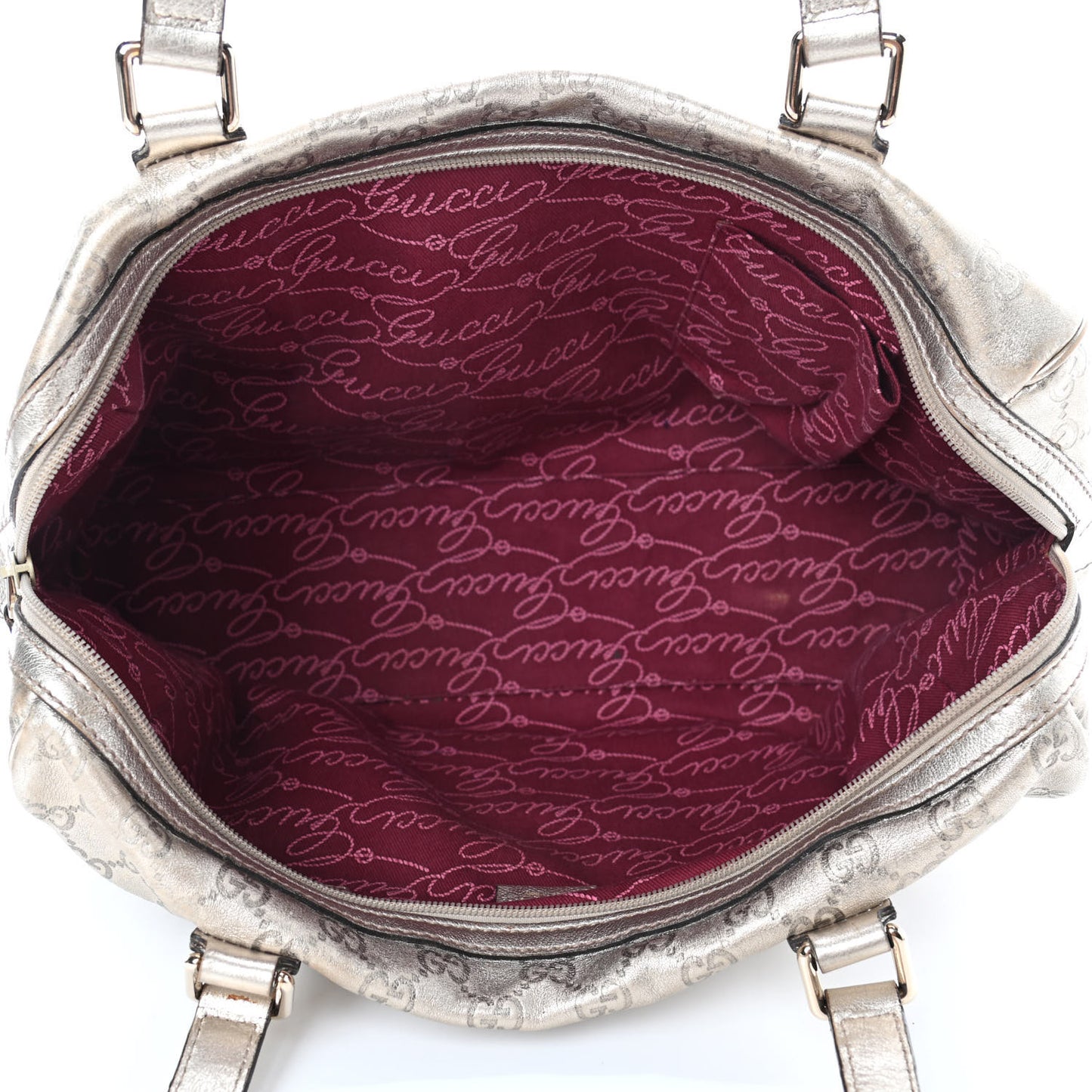 Metallic Guccissima Boston Gold