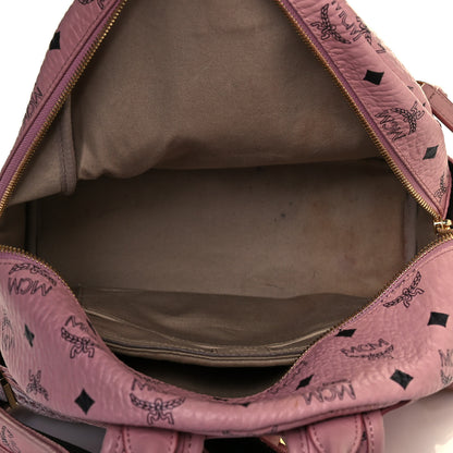 MCM Visetos Studded Retro Trilogie Stark Backpack Pink 4 of 14