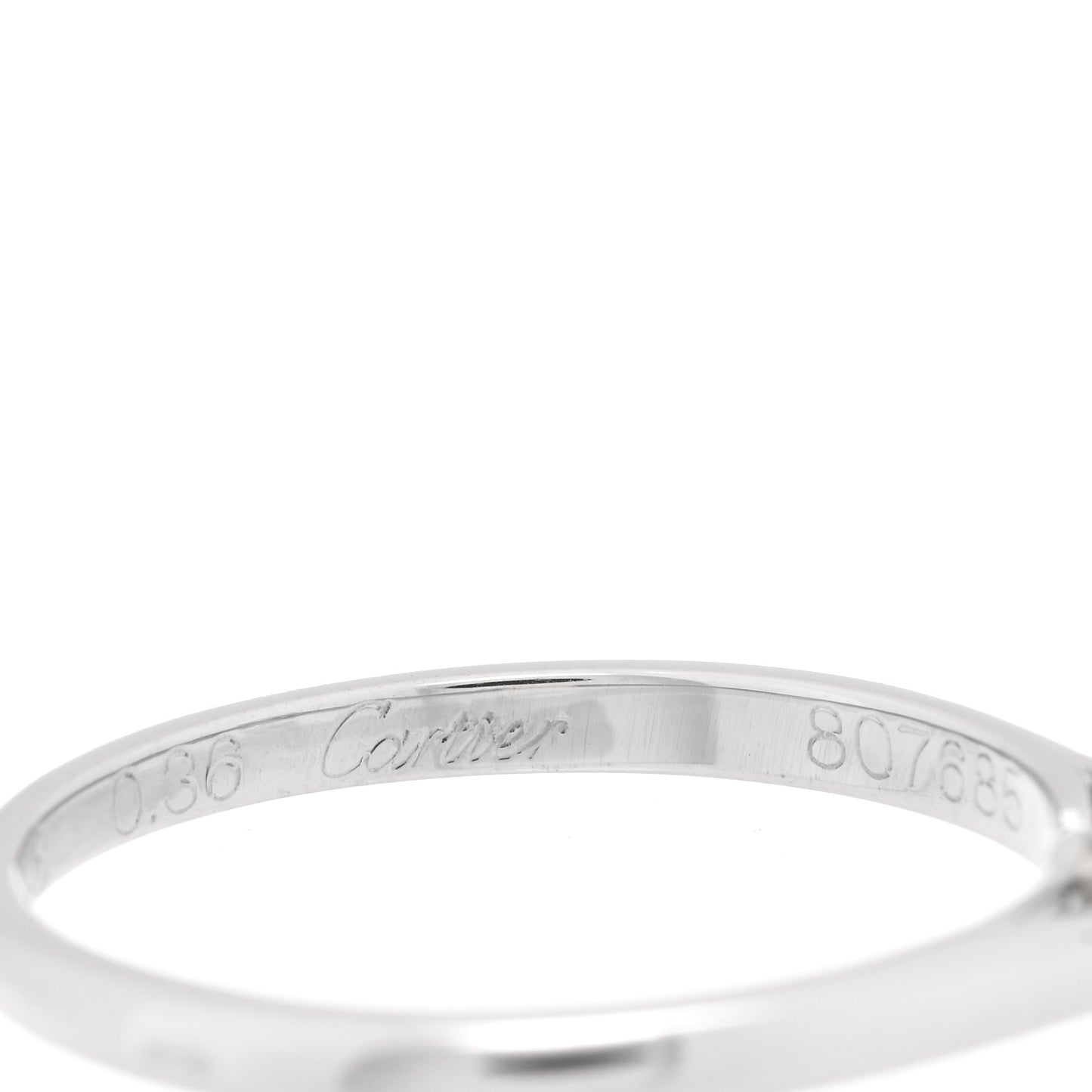 Platinum Diamond .36ct Solitaire Engagement Ring 48 4.5