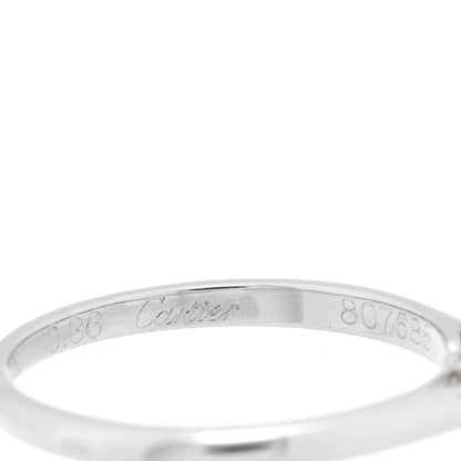 Cartier Platinum Diamond .36ct Solitaire Engagement Ring 48 4.5 4 of 5