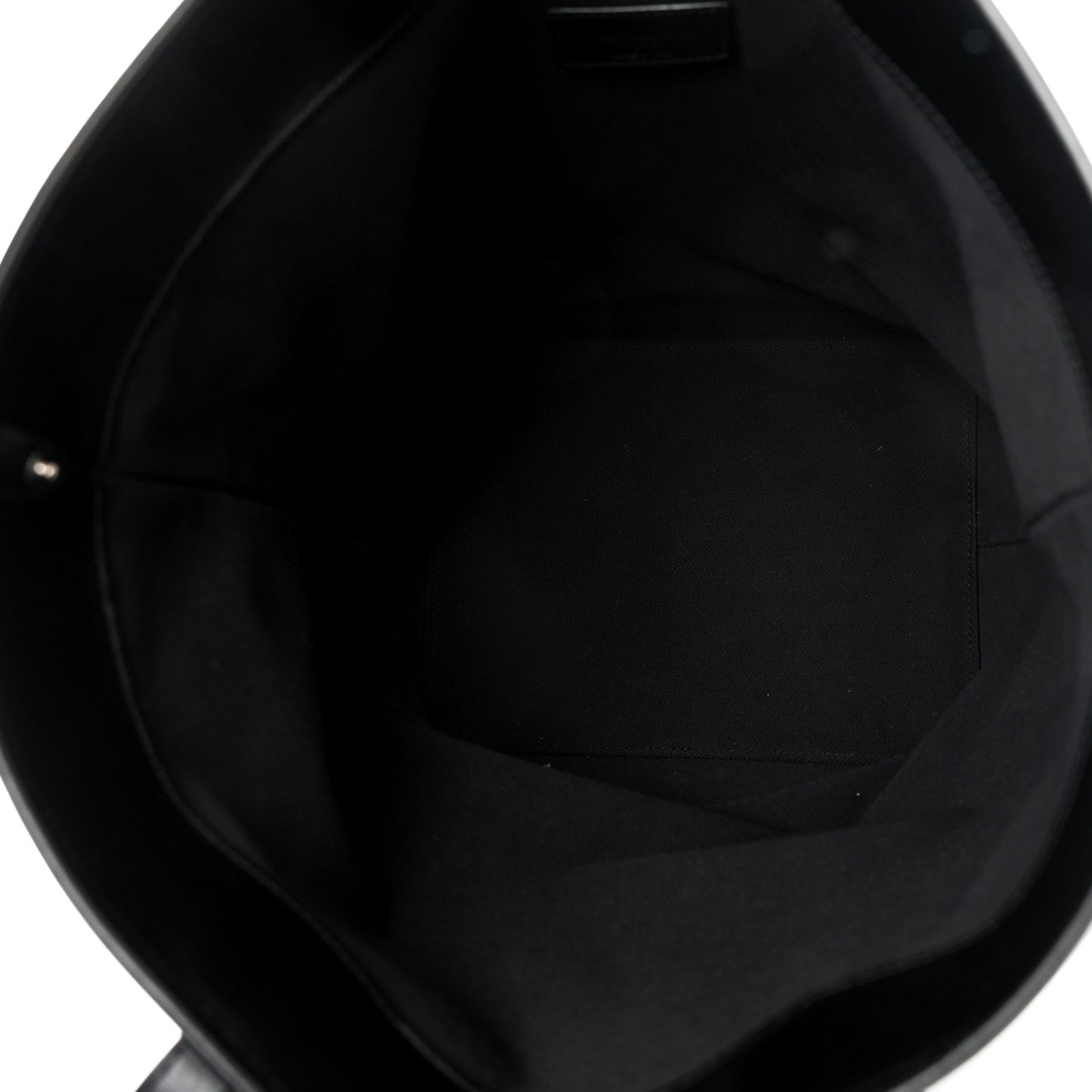 Calfskin Debossed Teddy Shopping Bag Black