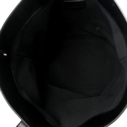 Saint Laurent Calfskin Debossed Teddy Shopping Bag Black 5 of 10