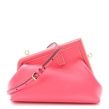 Fendi Shiny Nappa Small Fendi First Lampone 1 of 10