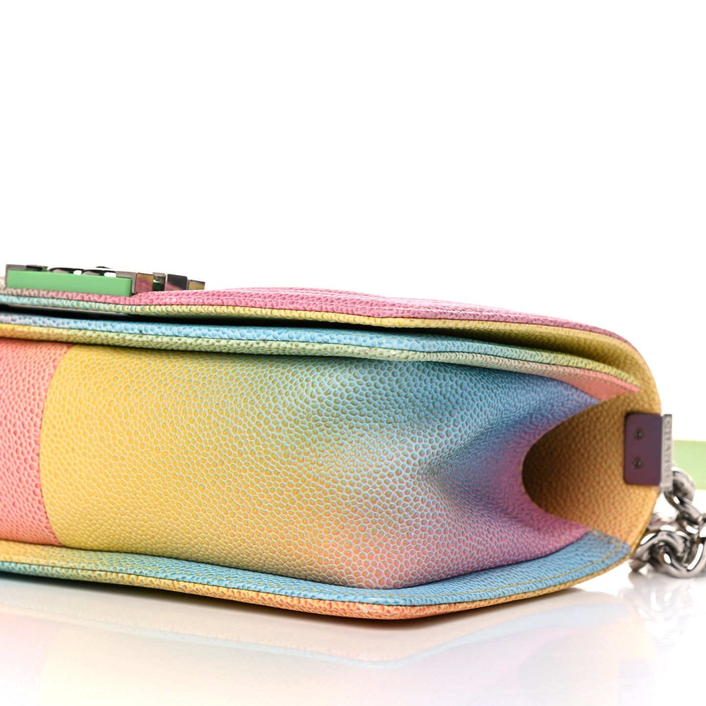Caviar Quilted Medium Cuba Rainbow Boy Flap Multicolor