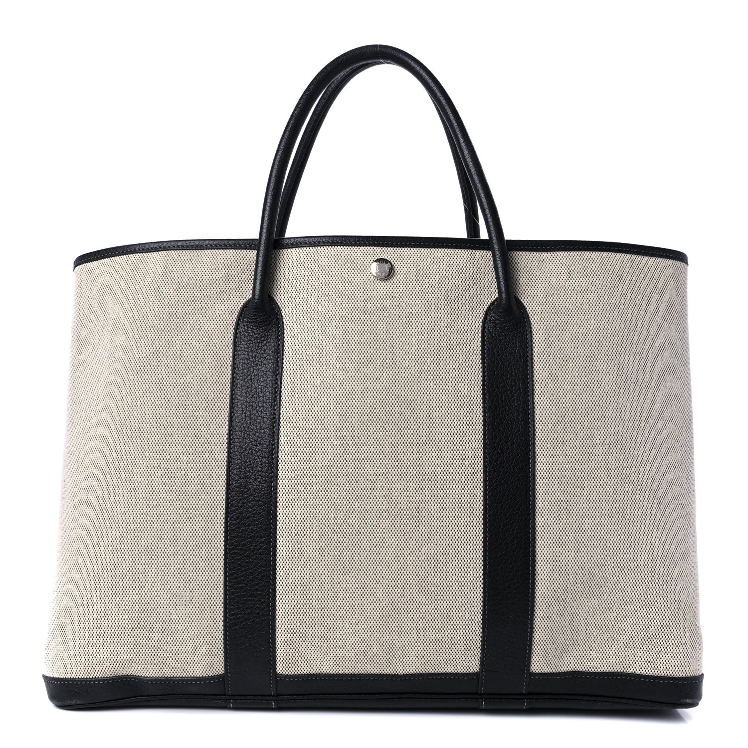 Hermes Toile Buffle Gala Garden Party Tote 49 GM Black 1 of 11