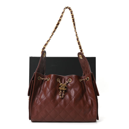 Chanel Caviar Quilted Small Chanel 25 Handbag Brown 11 of 11