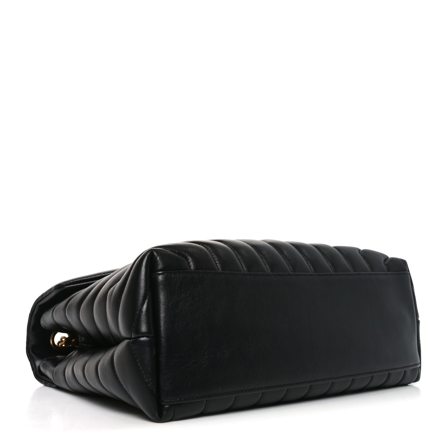 Saint Laurent Calfskin Y Quilted Monogram Medium Loulou Chain Satchel Black 4 of 10