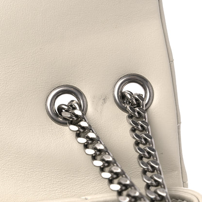 Saint Laurent Calfskin Y Quilted Monogram Small Loulou Chain Satchel Crema Soft 11 of 12