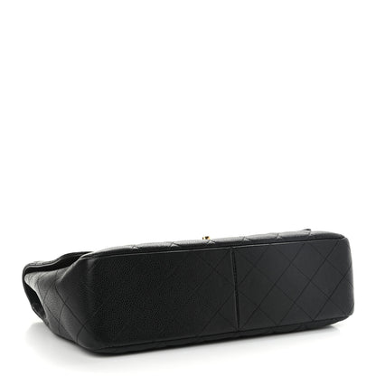 Chanel Caviar Quilted Jumbo Single Flap Black 4 of 11