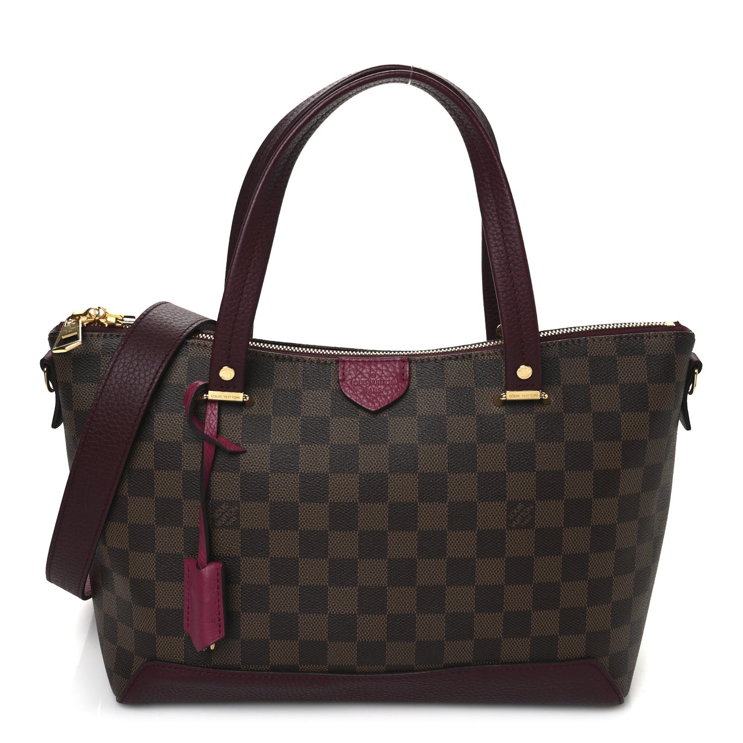 Damier Ebene Cuir Taurillon Hyde Park Fuchsia