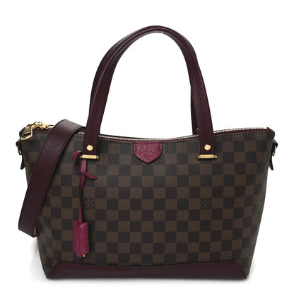 Louis Vuitton Damier Ebene Cuir Taurillon Hyde Park Fuchsia 1 of 8