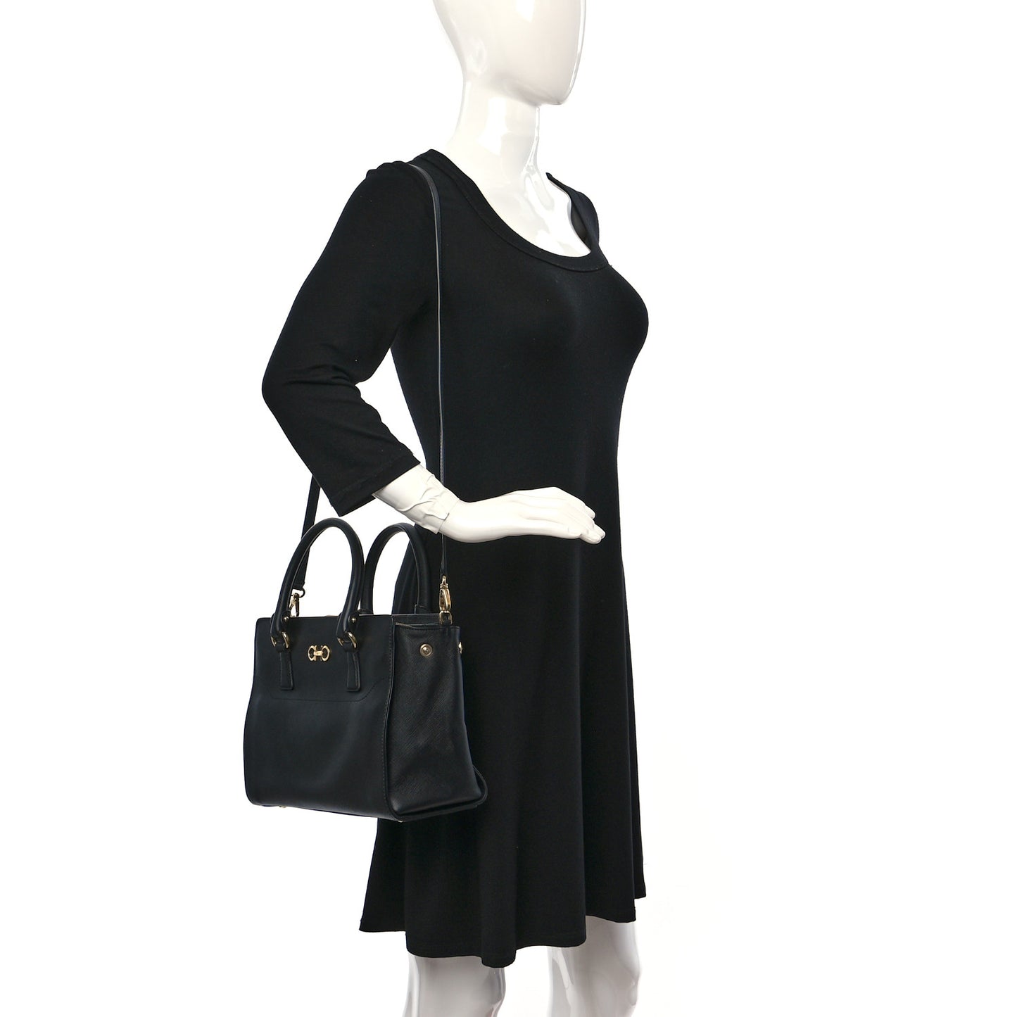 Saffiano Small Beky Tote Black