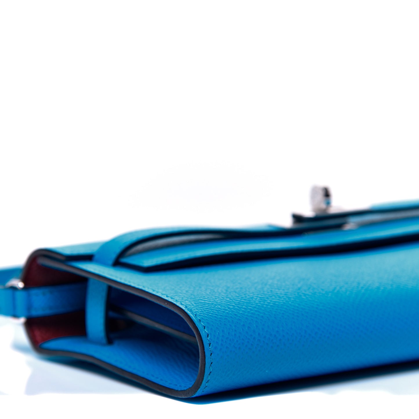 Epsom Verso Kelly Wallet To Go Bleu Frida Rouge H