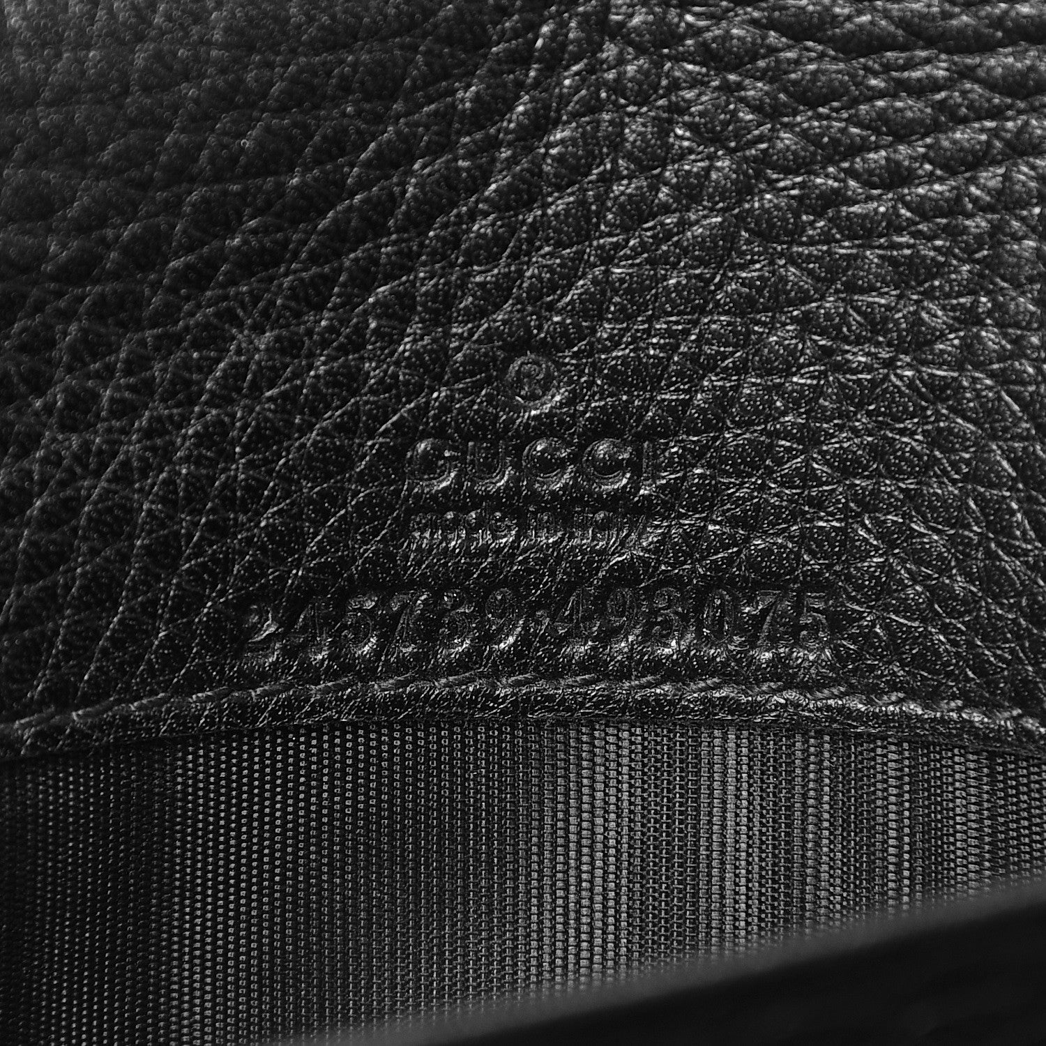 Gucci Calfskin 1973 Continental Clutch Wallet Black 6 of 8