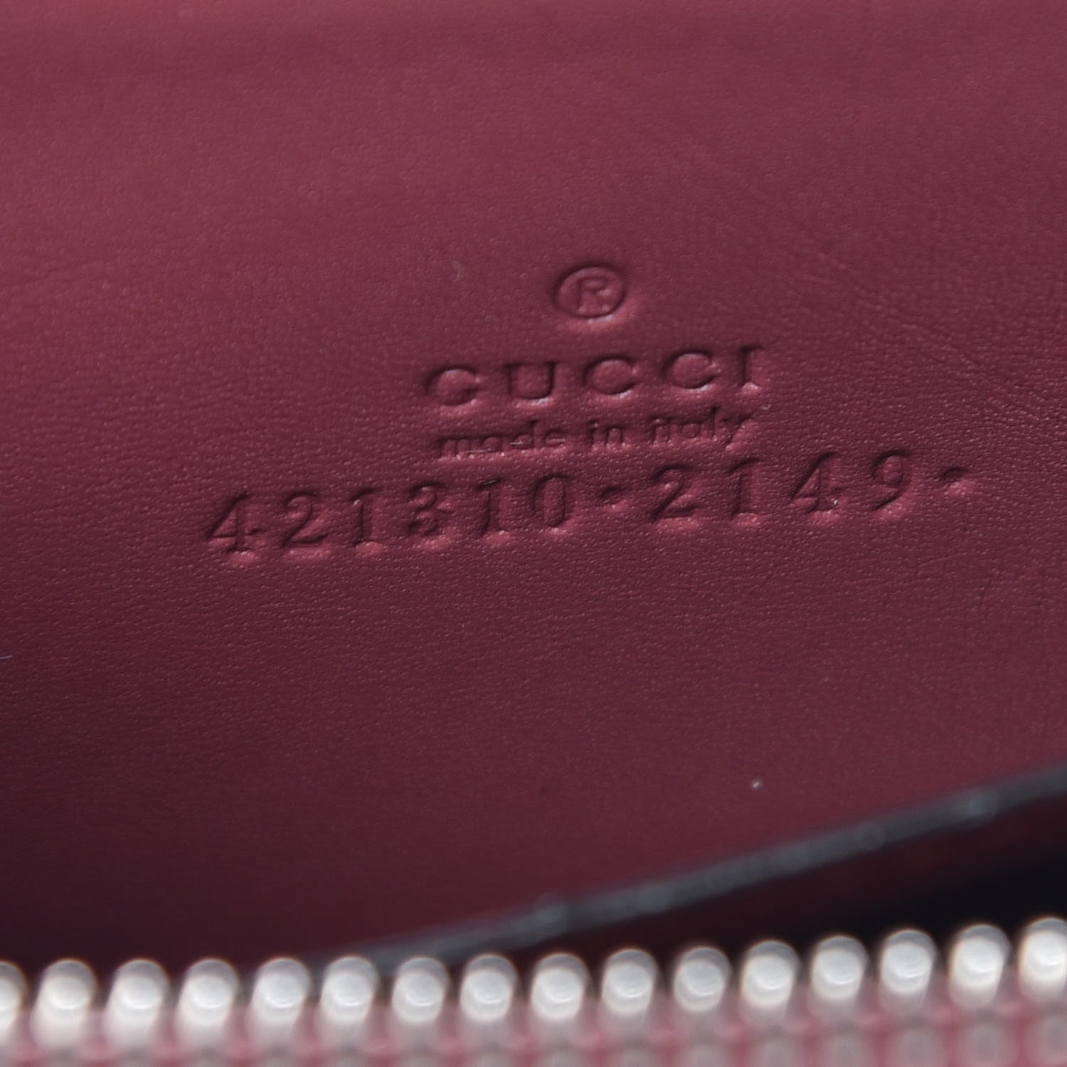 Gucci GG Supreme Monogram Blooms Zip Around Card Case Wallet Beige Multicolor Dry Rose 6 of 8