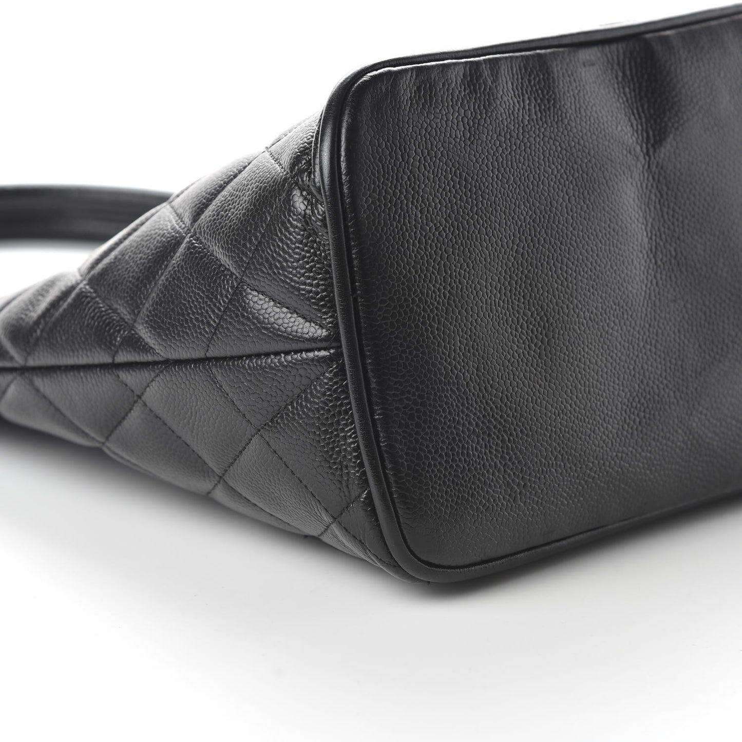 Caviar Quilted Medallion Tote Black