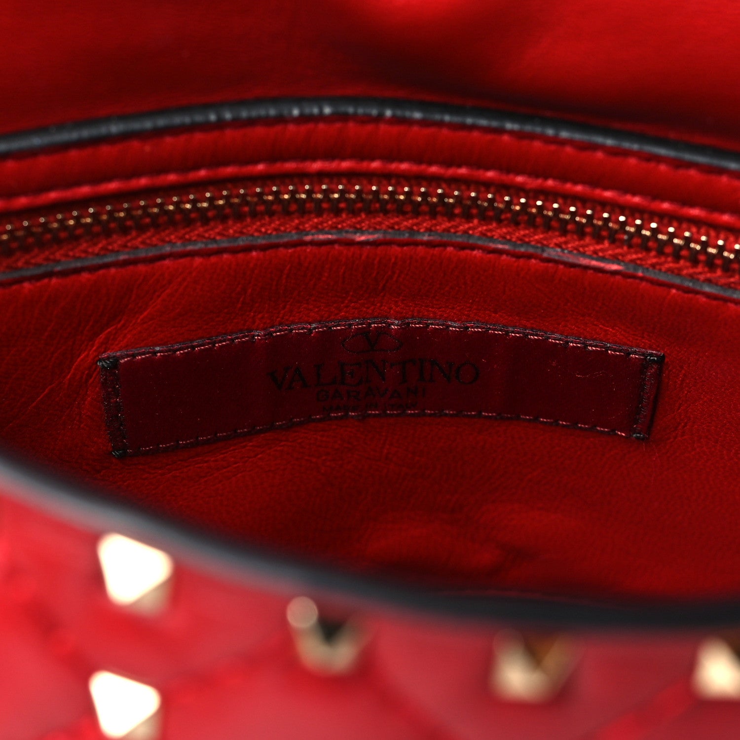 Valentino Garavani Nappa Medium Rockstud Spike Shoulder Bag Rosso Valentino 6 of 9